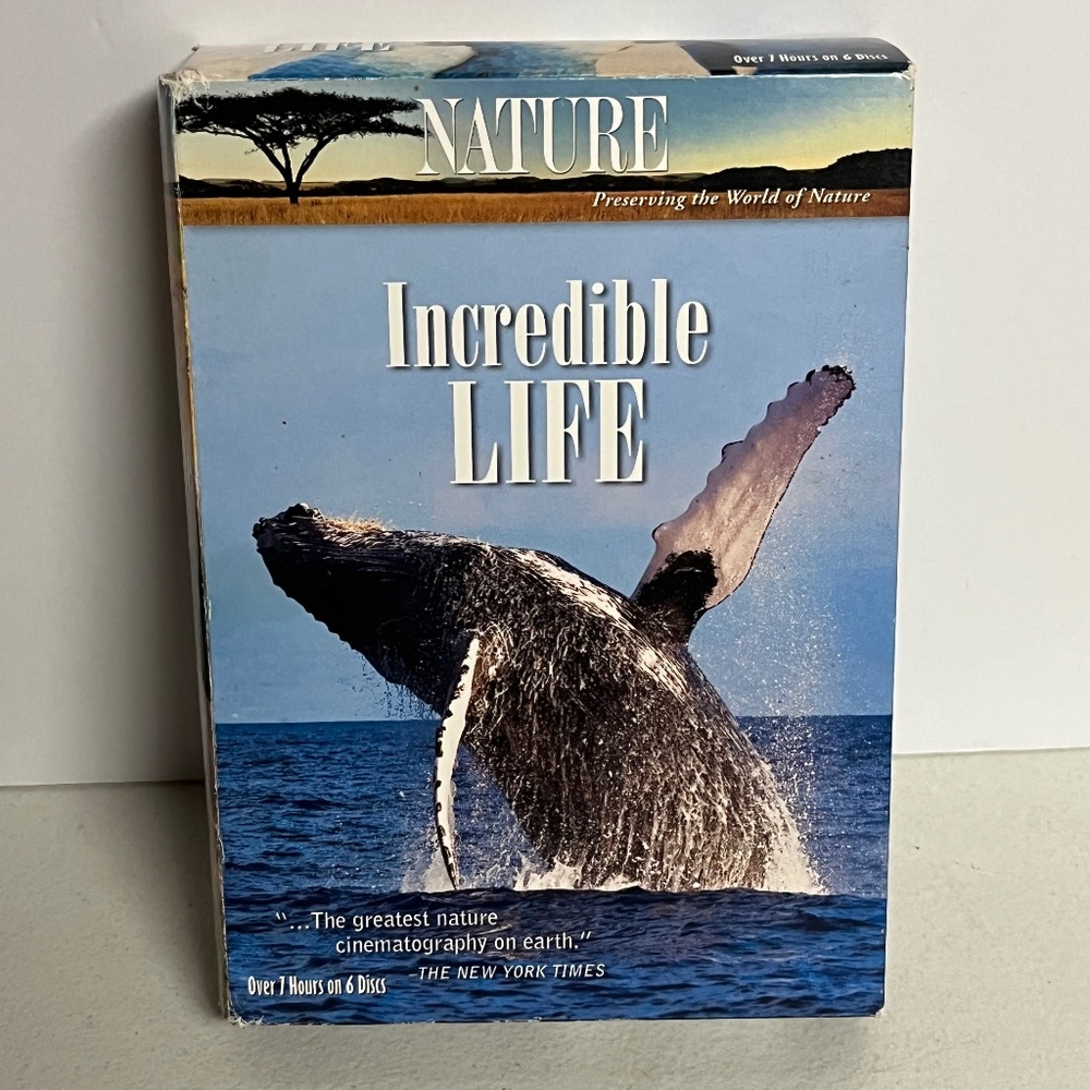 Nature Incredible Life 6 Dvd Set Bears Wolves Whales Cats Horse Educational